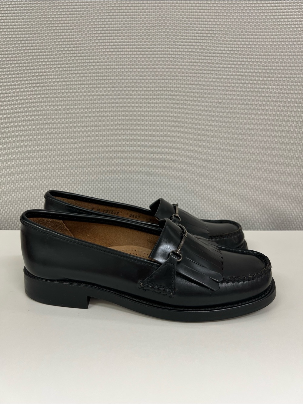 G.H. Bass Weejuns Kiltie Horsebit Penny Loafers Womens Size 7 Black Leather